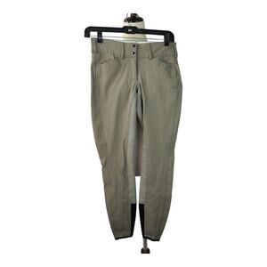 Goode Rider Equestrian Horse Riding Full Seat Breeches Pants Gray 24 R